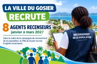 Appel à candidatures : Recrutement de 8 agents recenseurs en mission de courte durée, de janvier à mars 2027