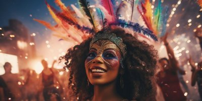 Déboulé en pyjama et brilé Vaval avec Mas A Yo et Ti Kanno