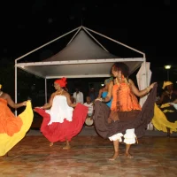 Les danseuses de l'AJSF en prestation