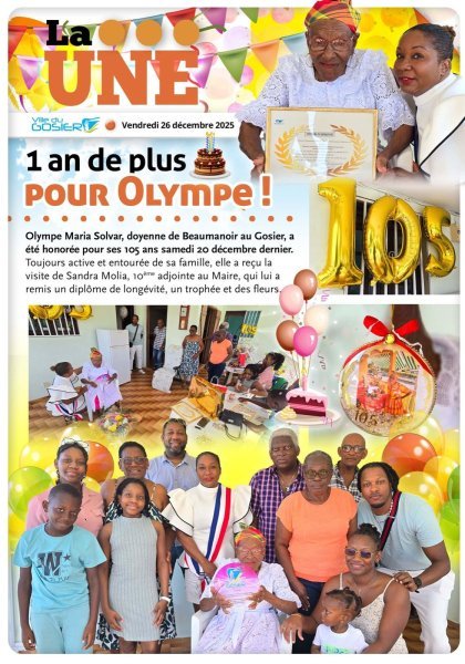 1 an de plus pour Olympe 