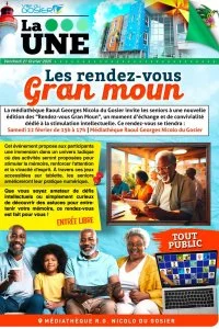 Les rendez-vous gran moun de la médiathèque Nicolo