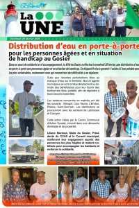 Distribution d'eau en porte-à-porte pour les personnes âgées et en situation de handicap