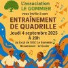 Flyer de l'association ASC Le Gommier - entraînement de quadrille du 4...