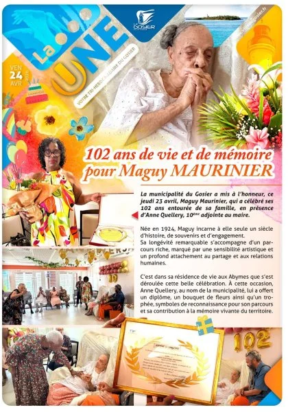 102 ans de vie et de mémoire pour Maguy Maurinier