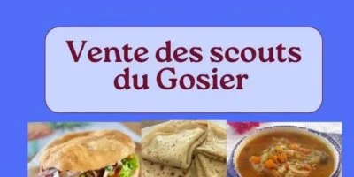 Vente de bokits, soupe et douceurs sucrées par les scouts du Gosier