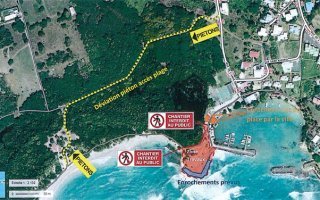 Travaux de protection de la Pointe Saint-Félix de juin à octobre 2019 en raison de l'érosion