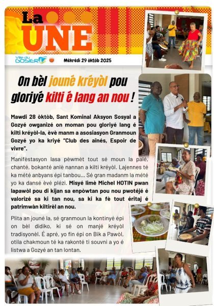 On bèl jouné kréyòl pou gloriyé kilti é lang an nou !