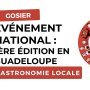 La Ville du Gosier participe à la 1ère édition du Grand Repas en Guadeloupe : Ruddy LOLLIA et Jimmy BIBRAC, parrains de l'événement