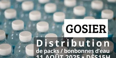 Distributions de packs / bonbonnes d'eau le 11 août 2025 sur 2 sites