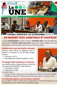 Conseil muncipal du 10 décembre [ACTE 1] : Un budget 2025 ambitieux et maîtrisé