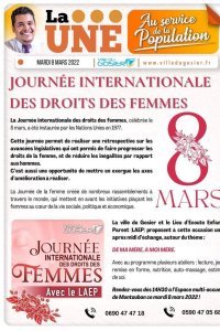 Journ&eacute;e internationale des droits des femmes