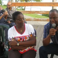 Jocelyn Cuirassier au bik a pawol sur le Gosier d'antan