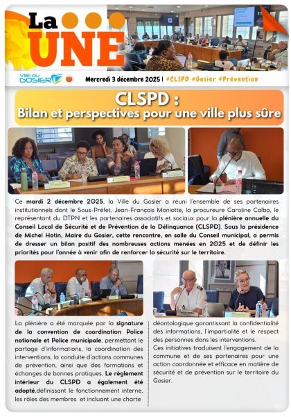 CLSPD : bilan et perspectives pour une vie plus sûre