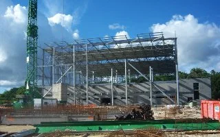 Le Palais des sports du Gosier, un chantier déjà bien entamé !
