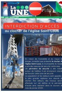 Interdiction d'accès au clocher de l'église Saint-Louis