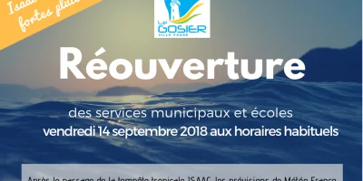 Réouverture des services et des écoles