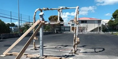 Les travaux du plateau sportif de Mare-Gaillard se poursuivent