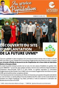 Découverte du site d'implantation de la future UVME*
