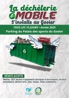 La déchèterie mobile du SINNOVAL s'installe au Gosier