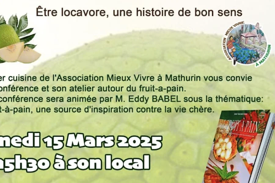 Atelier de cuisine et conférence : le fruit à pain à l'honneur