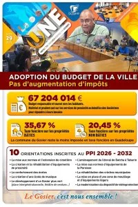 Adoption du budget de la Ville • Pas d'augmentation d'impôts