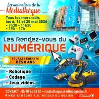 Les rendez-vous du numérique : robotique, codage, jeux vidéo