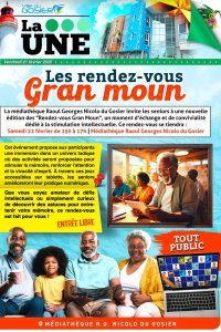Les rendez-vous gran moun de la médiathèque Nicolo