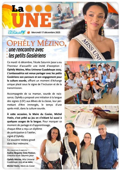 Oph&eacute;ly M&Eacute;ZINO, une rencontre avec les petits Gosi&eacute;riens