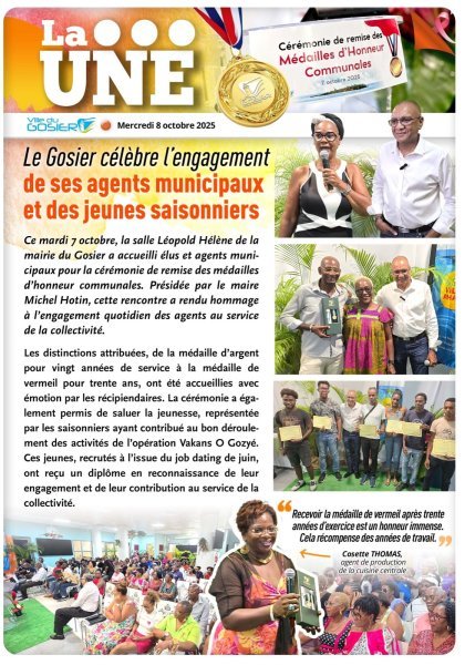 Le Gosier célèbre l'engagement de ses agents municipaux et des jeunes saisonniers