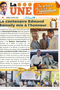 Le centenaire Edmond Sainsily mis &agrave; l'honneur