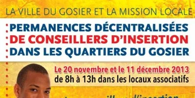 COMMUNIQUÉ DE PRESSE : Des conseillers d'insertion dans les quartiers du Gosier 