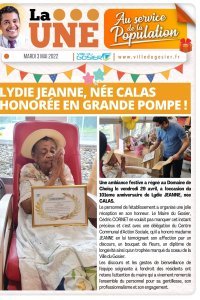 Lydie Jeanne née Calas, honorée en grande pompe !