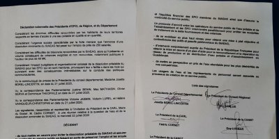 Déclaration solennelle des Présidents d'EPCI, de Région, et du Département 