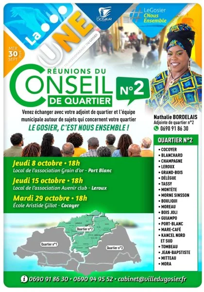 Réunions des conseil de quartier N°2