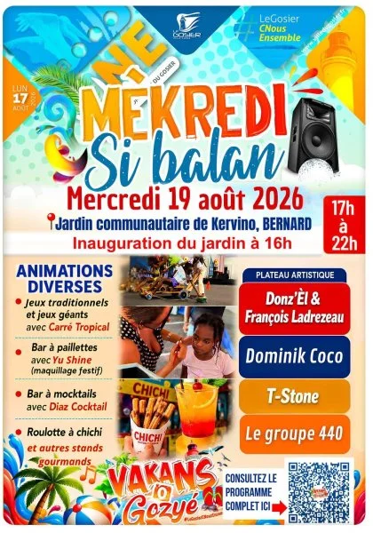 Vakans O Gozyé : Mèkredi si balan