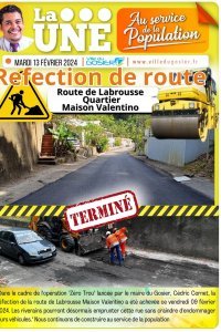 Réfection route de Labrousse quartier de maison Valentino 
