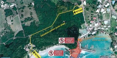 Travaux de protection de la Pointe Saint-Félix de juin à octobre 2019 en raison de l'érosion