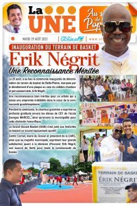 Inauguration du terrain de basket Erik N&eacute;grit une reconnaissance m&eacute;rit&eacute;e 