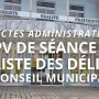 Liste des délibérations du Conseil municipal du 16 janvier 2026 7h30