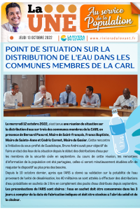 Point de situation sur la distribution de l'eau dans les communes membres de la CARL