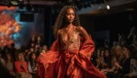 Défilé couture avec l'association des habitants de Labrousse