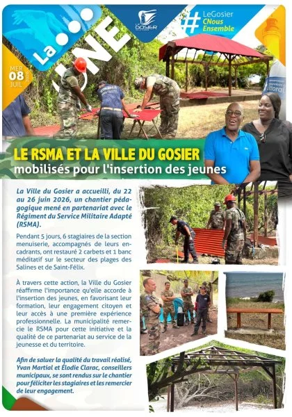 Le RSMA et la Ville du Gosier mobilisés pour l'insertion des jeunes