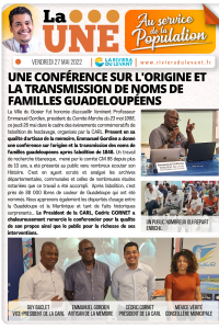 Une conférence sur l'origine et la transmission des noms de famille guadeloupéens