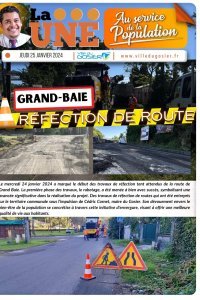 Grand-Baie : refection de route 