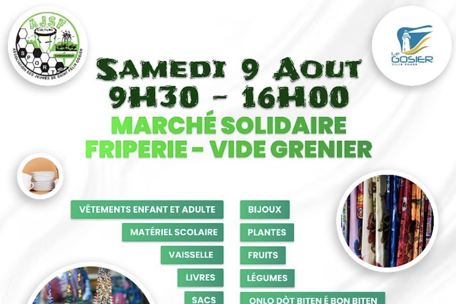 Marché solidaire, friperie & vide-grenier de l'AJSF