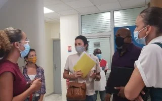 Réception officielle de travaux : Hall d'accueil de la mairie