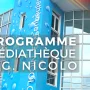 Octobre 2024 : Programme des animations de la Médiathèque Nicolo