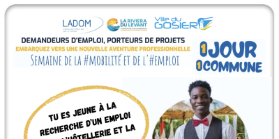 1 jour, 1 commune · Semaine de la mobilité et de l'emploi, 1ère étape au Gosier !