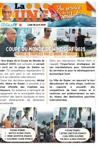 Coupe du monde de windsurf 2025 : Remise de trophées par le Maire du Gosier
