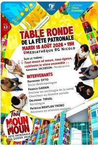 Table ronde de la fête patronale du Gosier "Tout moun sé moun, tous égaux, cultivons le vivre ensemble"